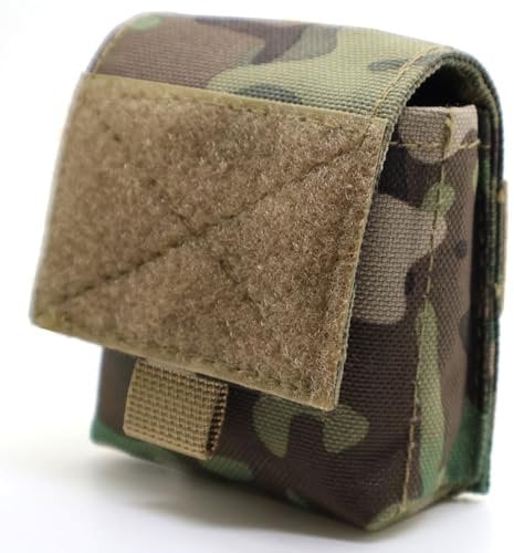 Small Multicam Camouflage MOLLE Pouch Waist Pack Bag EDC Organiser Medic Tool Bag Airsoft Military Army Utility Belt Backpack Vest Pouch Camo MTP