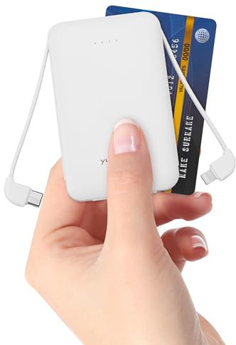 yuyuhoo Batterie externe de 5000 mAh, charge rapide de 22,5 W, compatible avec iPhone 15, 14, 13, orange