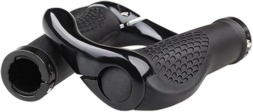 Lenkergriffe Fahrrad, Ergonomic Bicycle Grips, Fahrradgriffe Lenker MTB Griffe rutschfest Gummi, Cityrad Rennrad für 22,2 MM E-Bike, Trekkingrad, Mountainbike Griffe (Schwarz)