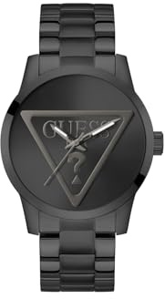 Guess Herren Analog Quarz Armbanduhr Badge