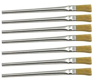 7 x Set MAAJ LÖTWASSERPINSEL/HÜLSENPINSEL mini 12 cm FLUSSMITTELBÜRSTE ZUM LÖTEN - Made IN Germany