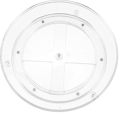 KICHOUSE Rack De Stockage Rotatif La Cuisine En Abs Solide, Plateau Tournant Antidérapant, Support Pour Pots D'assaisonnement, Organisateur Compact Pour Épices, Rangement Pratique Pour Plan De Travail