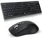 CITLLA M9300 Combinaison sans Fil Clavier et Souris, récepteur USB 2 en 1 et Deux Bluetooth, Clavier muet Multi-Appareil, pour Ordinateur, Ordinateur Portable, Bureau, Travail
