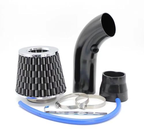 HCXYSZLB Filtro Aria Sportivo Auto per BMW 1 Series F40 4 Door 2019-2023, 76mm 3 Pollici Filtro di Aspirazione dell'Aria Fredda Auto Tubo di Aspirazione Fredda Induzione in Alluminio Auto,A-Black2