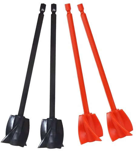 4-Pack Mixer Attachments for Drill –Paint & Mud Mixer, Mixing Paddle for, Cement & Resin – Universal Fit, Durable & Efficient Mixing Tool