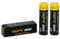 TVDC Aspire 2600mAh 18650 Battery - 2 Pack with Protective Plastic Case for E-Cigarettes, Vape Mods & Sub Ohm Kits, also for Torch, Handheld Devices 2ml Cartridge No Nicotine