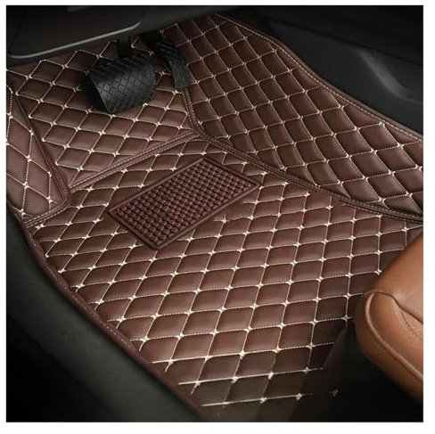 WKXTECZT Auto-Fußmatten Für FIAT Für Bravo 2008 2009 2010 2011-2012 Innenausstattung 1 Stück Autofußmatte Fahrersitz(Kaffee 1 Stück)