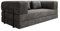 Luxusbetten24 Designer Sofa Lazy 3 Sitzer in Cord Grau