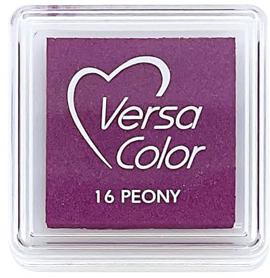 Artoz Ministempelkissen VersaColor in Peony (Magenta) – 34 x 34 mm – Stempelfarben auf Wasserbasis – Stempelkissen-Farbe zum Stempeln auf Papier, Karten für Einladungen, Grüße oder zur Hochzeit