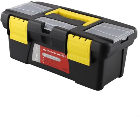 babominimer 10-inch Plastic Toolbox Compact 10 Inch Plastic Toolbox With Reinforced Handle For Agricultural Machinery Accessories(No inner layer)