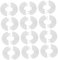 Angoily 12pcs Split Plumbing Covers: Radiator Pipe Collars Plumbing Flange Covers 10mm Hole - Decorative Faucet Tube Plate Self-Adhesive Easy Setup
