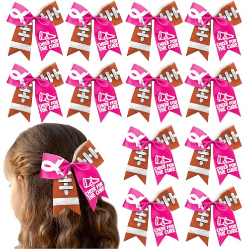 Bandeau élastique pour cheveux - Pour la lutte contre le cancer du sein - 17,8 cm - Pour la lutte contre le cancer du sein - Nœud rose - Accessoires pour cheveux (C)