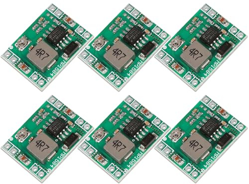 BUNTOR 6 Stücke DC-DC Buck Converter, Step Down Modul 4.5-28V bis 0.8-20V | Spannungsregler Einstellbar Abwärtswandler, Stabilisierte Stromversorgung für Elektronikprojekte