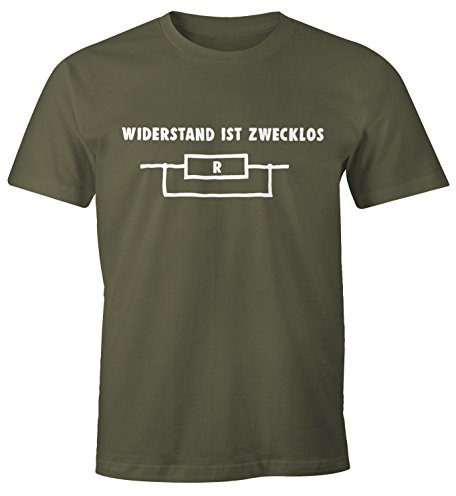 MoonWorks Widerstand ist zwecklos Shirt Herren T-Shirt