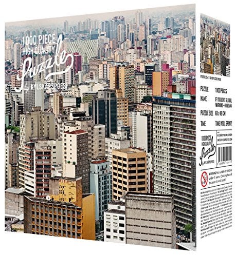 Kylskapspoesi 501 - Puzzle Sao Paulo – Jens Assur (1000 Teile), Schwarz