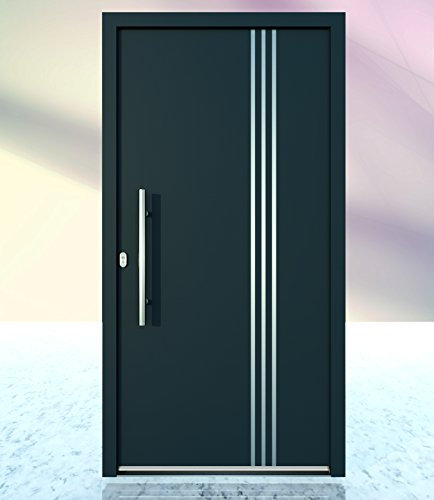 Haustür Welthaus WH75 Standardtür Aluminium mit Kunststoff LA 10 Tür (1080x2080 DIN links)