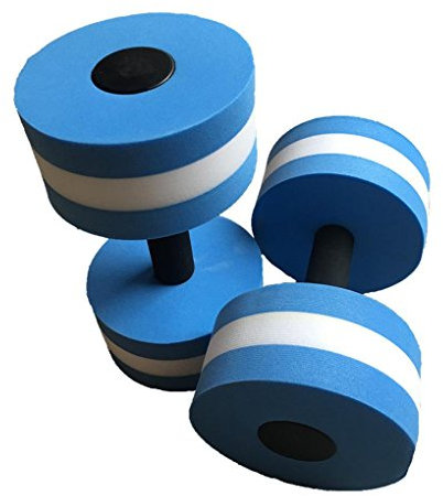 Bobury 1 Paire Aérobie Aquatique Haltère Aquatique EVA Barbell Aqua Fitness Piscine Yoga Exercice élastique Accessoires
