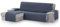 Textil-home MALU Chaise Longue Sofa Bezug, Schutz für Linke Arm Gesteppte Sofas - sofaueberwurf L Form - Größe -240cm. Farbe Blau (Vorderansicht)