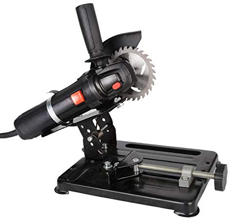 Toplionace Mini Tisch Metall Holz Schneidsäge Elektrischer Winkelschleifer + Halterung + Sägeblatt