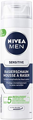 NIVEA MEN Espuma de Afeitar Sensitive Para un Afeitado Suave y Suave Para Hombre