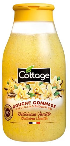 Cottage Douche Gommage Délicieuse Vanille Grains Exfoliants 100% Naturels, 1 Unité