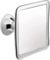 Duschspiegel Antibeschlag Mit Saugnapf, Rasierspiegel Dusche, Spiegel Dusche Beschlagfrei fürs Bad, Beschlagsfreies Rasieren, Unbreakable Fogless Shower Mirror, 16 x 16 cm (Chrom/Silber)