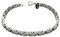 Fly Style Byzantiner Königskette Armband Herren - Königsarmband Edelstahl silber poliert - 5mm breit, 18cm lang