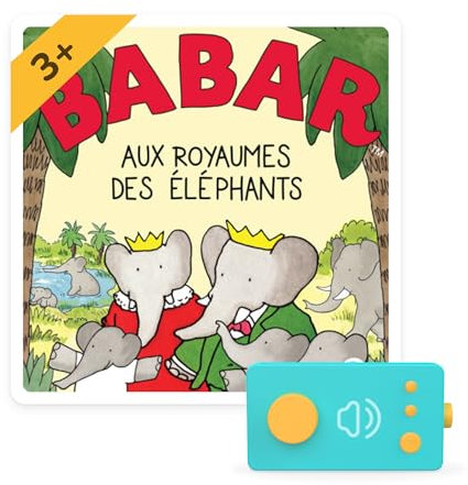 Lunii - Coffret Babar aux royaumes des éléphants - Livre Audio interactif dès 3 Ans à écouter sur Ma Fabrique à Histoires