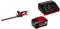 Einhell Cortasetos con batería GC-CH 18/40 Li Solo Power X-Change (18 V, 40 cm de Longitud de Corte, 13 mm Distancia Entre Dientes, Mango ergonómico,)+ Starter Kit 5,2Ah
