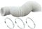 3m Long Flexible PVC Ducting and 3 Jubilee Clips, Tumble Dryer Hose AC Extension 100mm Dia. (4 inch Dia.) Bathroom Fan Kitchen Extractor Wide Application