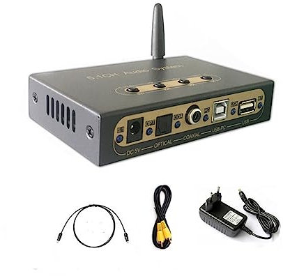 Decoder 5.1 Bluetooth-Empfänger für Laptop/Kopfhörer DAC Audio-Konverter DTS AC3 MP3 USB für TV-Verstärker Lautsprecher KTV-Player