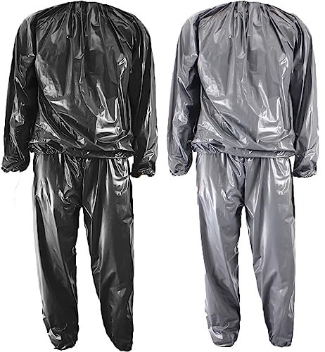 SptShapr Combinaison de sauna robuste pour homme et femme - Pour perte de poids - Fitness - Anti-déchirure, Noir , 4X-Large
