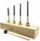 Durratou Stimmgabel-Set, präzise Frequenz, 256 Hz, 320 Hz, 384 Hz, 512 Hz, Musik-Stimmgabel-Set, Musik-Flachgabel, Messgerät mit Hammer, langlebig, einfach zu bedienen, 4 Stück