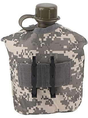 Natudeco Taza De Cantimplora Botella De Agua Verde Con Bolsa De Caja De Almuerzo Cantimplora Al Aire Libre Botella De Agua Cantimplora Militar Juego De Utensilios De Cocina Para Senderismo Camping