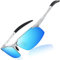 DUCO Herren Sportbrille Polarisierte Sonnenbrille Fahrerbrille Ultraleichte Al-Mg Metallrahmen UV400-Schutz Männer Sonnenbrillen 8177S