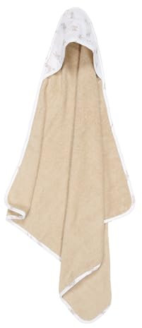 Little Dutch TE50603023 Kapuzenhandtuch Frottee Baby Bunny - Newborn Naturals beige (75x75 cm)