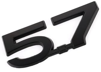 GerRit yzw6688 Auto-Aufkleber, Emblem, Abzeichen, Kofferraumaufkleber, 5,7 Liter, Fronthaubengrill, kompatibel mit Ram 1500 2500 3500 Challenger Charger (Color : 5.7 Sticker)