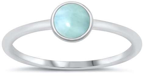 Sterling Silber Echter Larimar Ring LTDMXRS131696-LR100