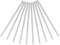 PATIKIL Barres de Reliure de 10 mm, 10 Pcs Barres de Reliure en Plastique à Glissière, Capacité de 70 Feuilles, pour Couverture de Rapport, Bureau, Étude, Blanches