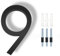 HKFENG Floating House Number Plaques 5 inch,Door Numbers Screw On,House Numbers Plates for Outside,Modern Door Numbers Signage Zinc Alloy Black 9