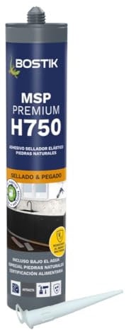BOSTIK MSP H750 PREMIUM Antracita, Adhesivo-Sellador Profesional, Alta Resistencia, Sellado Elástico y Duradero, Sostenible, Interior y Exterior, Cartucho 290 ml