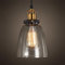 LIGKIN Suspension Luminaire Industriel Vintage Lustre en Verre E27 Plafonnier Abat-jour en Verre Lampe Suspendue Eclairage de Plafond pour Chambre Salon Restaurant Loft