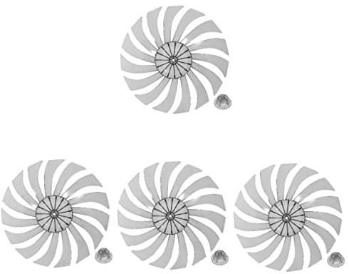 STOBAZA 4pcs Fan Replacement Part for Table and Pedestal Fans Low Noise Material Easy to Install Compatible Models