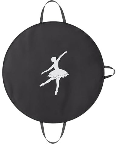 LOVEGRASS Tutu Kleidersack für Kinder, 88,9 cm Tutu Tasche zum Aufhängen von Kleidung, runde Balletttasche mit 3 Griffen für Kinder Mädchen, Schwarz