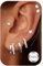 YADOCA 7 Paires Boucles d'oreilles Argent 925 pour Femme Hypoallergénique Petites Clou d'Oreilles Boucles d'Oreilles Créoles pour Femme Zirconia Piercing Oreille Cartilage