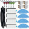 Zubehör Ersatzteile Zubehörset für MEDION X20 SW+ / X21 SW Roboterstaubsauger, 1 Hauptbürsten, 6 Seitenbürsten, 4 Hepa Filter, 4 Mopp Wischtücher, 4 Staubbeutel