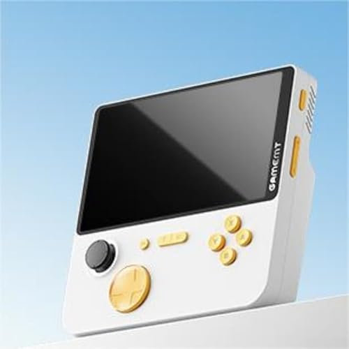 Hasaller E5 Portable Gaming Console Mini Handheld Game Console Two-Player Joystick Game Console Retro Emulator Console (Yellow)