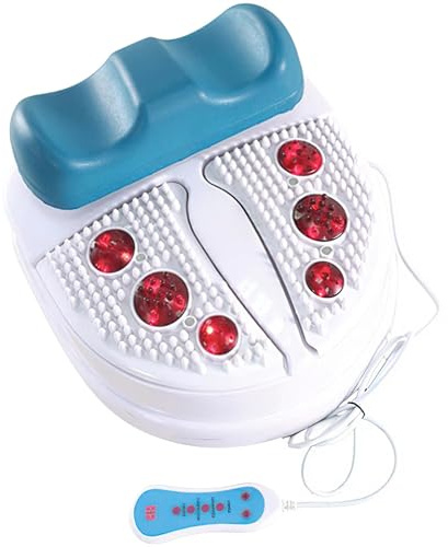 Fitness Blood Chi Machine Swing Foot Massager with Wire Control Passive Aerobic Exerciser for Vitality Swing Shaking Exercise Foot Massager Machine with Comfortable Padded Ankle Cradle