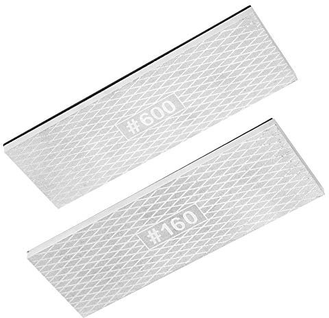 Mumusuki Sharpening Stone Lapping Plate CoarseMediumFine Grit Whetstone 160-600 Grits Double-Sided Electroplated Grinding Wheel with Anti-Slip Mat for Ceramic