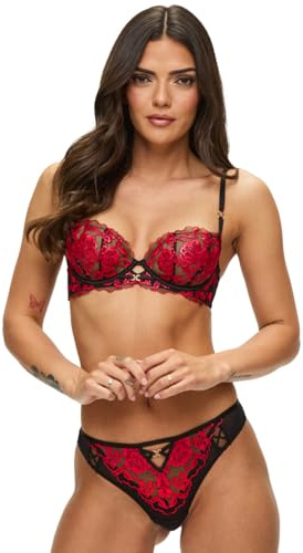 Ann Summers Endless Attraction Non Pad Plunge Black/Red